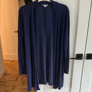 Motherhood Blue Cardigan Sweater Open Front